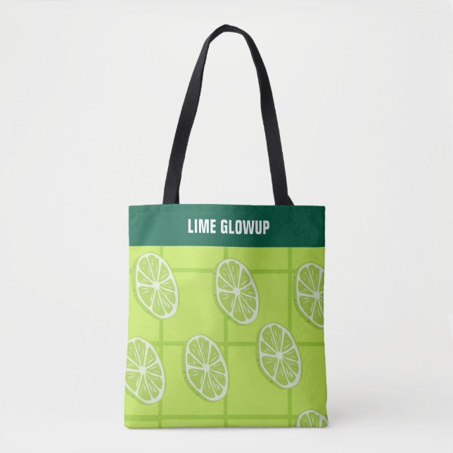 Seamless Lime Delight  Tote Bag (Front)