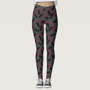 Seamless lipstick lip design pattern beauty fashio leggings