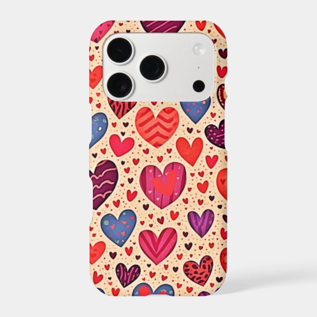Seamless Love Heart Pattern Art (Back)