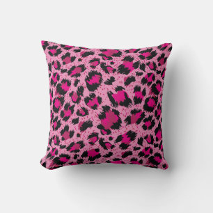 Seamless luxury pink leopard pattern. cushion