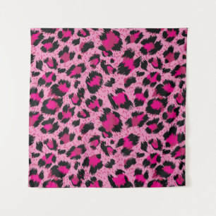 Seamless luxury pink leopard pattern. tapestry
