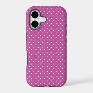 Seamless magenta background polka dot pattern