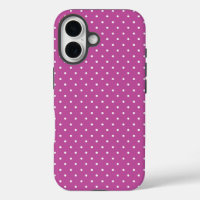 Seamless magenta background polka dot pattern