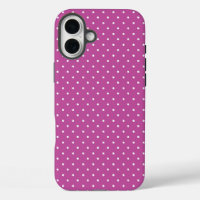 Seamless magenta background polka dot pattern