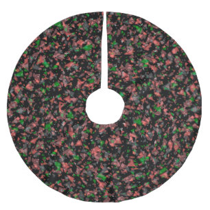 Seamless marble granite abstract modern pattern pr brushed polyester tree skirt