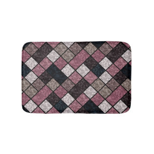 Seamless marble granite stone tile pattern retro  bath mat