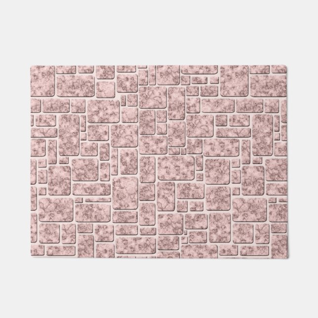 Seamless marble tile ceramic granite patches stone doormat (Front)