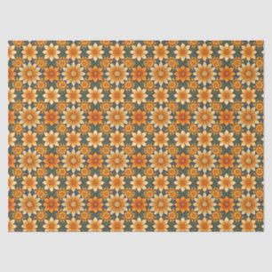 Seamless Marigold Flower Pattern Tissue Paper