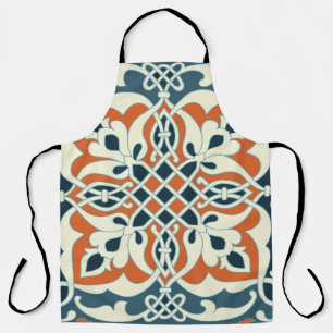 Seamless medallion Vintage multi color pattern Apron