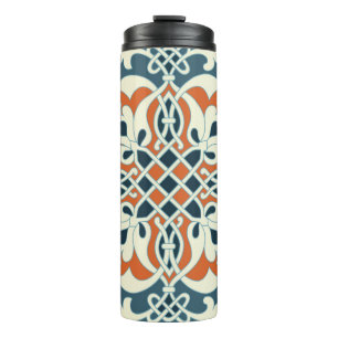 Seamless medallion Vintage multi colour pattern Thermal Tumbler