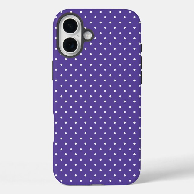 Seamless  medium purple polka dot pattern Case-Mate iPhone case (Back)