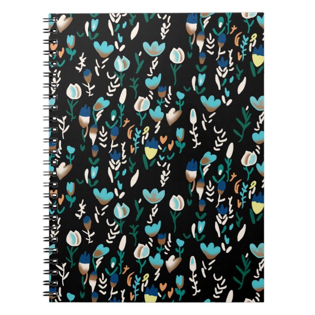 seamless mini floralabstract,background,blossom,de notebook (Front)
