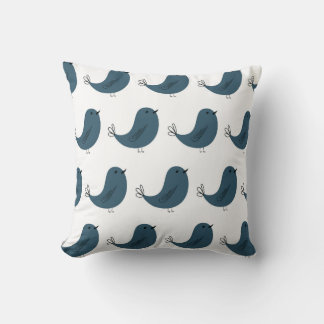 Seamless minimalist vector pattern of funny blue b cushion