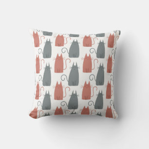 Seamless minimalist vector pattern of funny colorf cushion