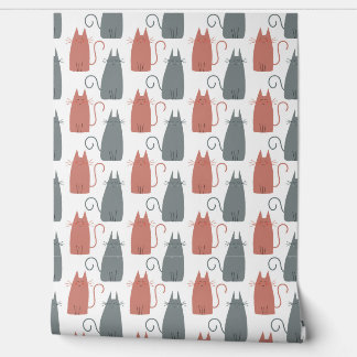Seamless minimalist vector pattern of funny colorf wallpaper