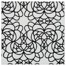 Seamless modern black and white fabric