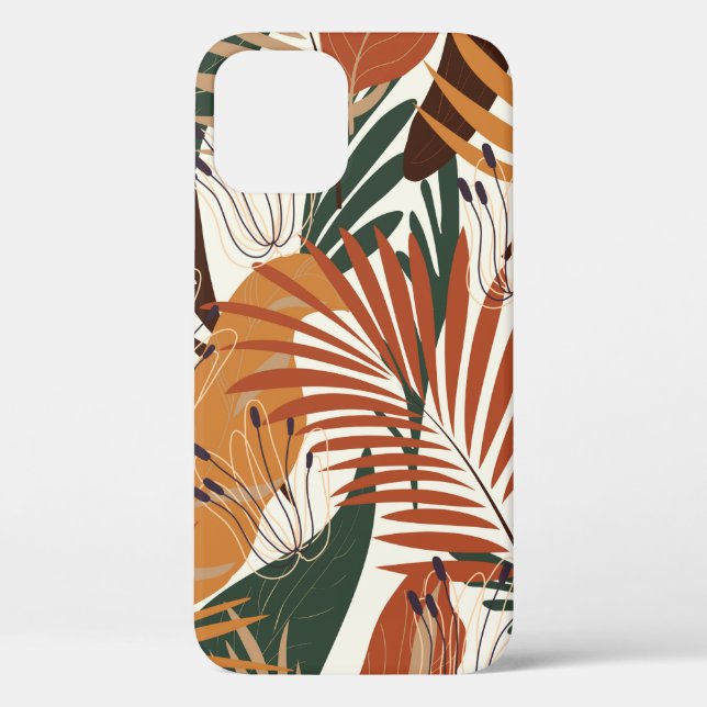 Seamless natural pattern, abstract plants and flow Case-Mate iPhone case (Back)