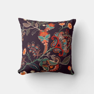 Seamless nature pattern. Background with big decor Cushion
