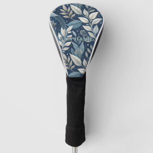 Seamless Night Garden Botanical Pattern Golf Head Cover
