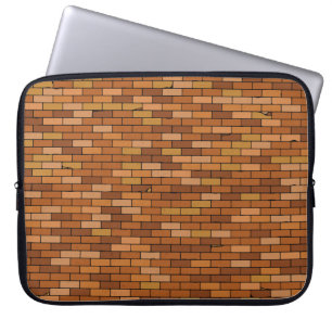 Seamless Old brick wall background with vignette. Laptop Sleeve