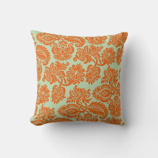 Seamless orange background texture cushion