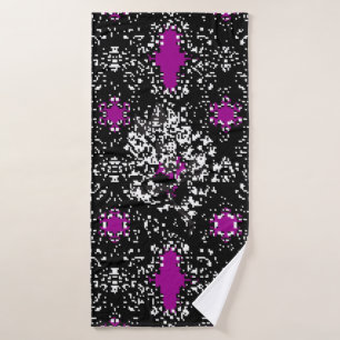 Seamless oriental classic white pattern. Vintage a Bath Towel