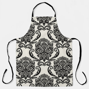 Seamless ornament with decorative elements. Freeha Apron