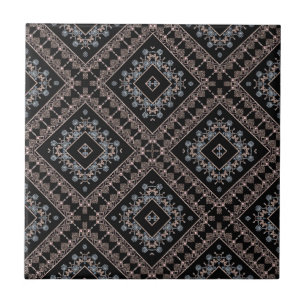 Seamless ornamental decor beads pearl jewellery pa ceramic tile
