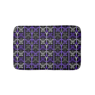 Seamless ornamental retro moroccan arabic vintage bath mat