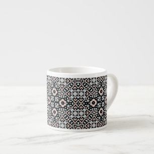 Seamless ornamental retro moroccan arabic vintage espresso cup