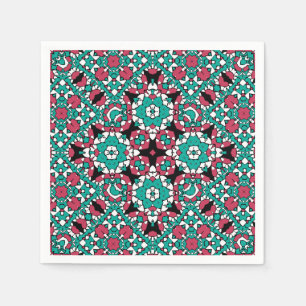 Seamless ornamental retro moroccan arabic vintage napkin