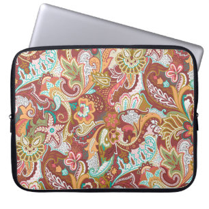 Seamless paisley: elegant background pattern. laptop sleeve