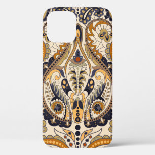 Seamless Paisley floral pattern. Colourful ornamen iPhone 12 Case
