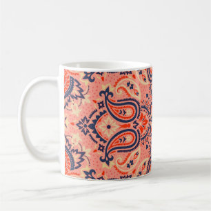 Seamless paisley: vintage pattern design. coffee mug