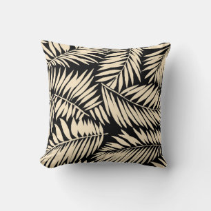Seamless Palm Leaf Pattern in  Cushion