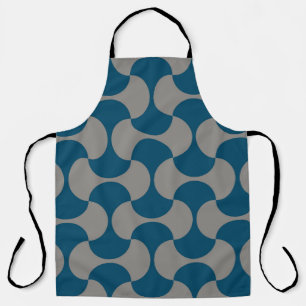 Seamless pastel pattern in 60s style. Wrapping pap Apron