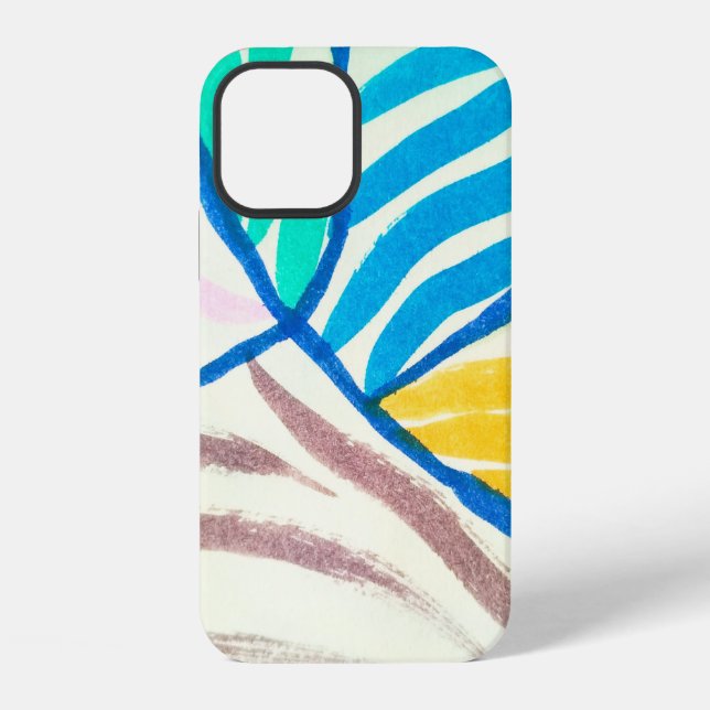 Seamless patchwork background with paisley and flo iPhone case (Back)