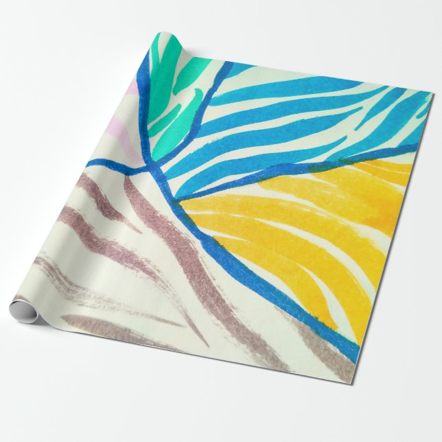 Seamless patchwork background with paisley and flo wrapping paper (Unrolled)