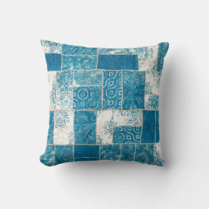 Seamless patchwork collage mix quilt pattern print cushion