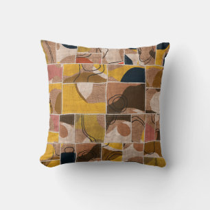 Seamless patchwork collage mix quilt pattern print cushion