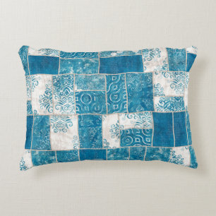Seamless patchwork collage mix quilt pattern print decorative cushion