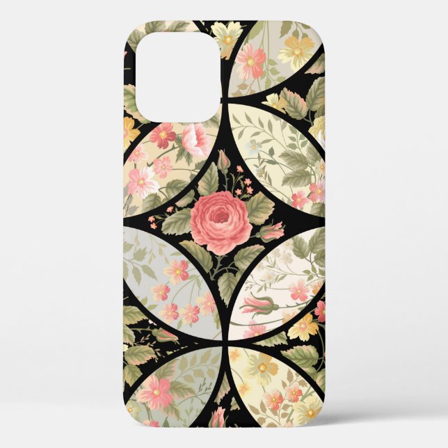 seamless patchwork floral pattern Case-Mate iPhone case (Back)