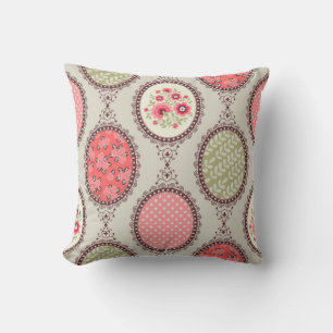 Seamless Patchwork floral vintage pattern. Vintage Cushion