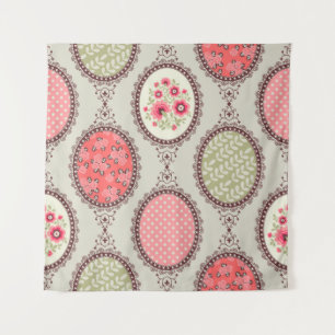 Seamless Patchwork floral vintage pattern. Vintage Tapestry