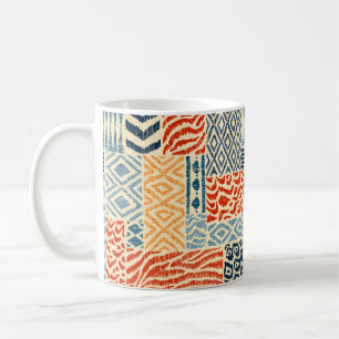 Seamless patchwork pattern. A collection of hand-d Coffee Mug