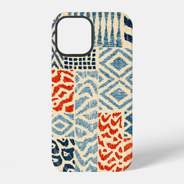 Seamless patchwork pattern. A collection of hand-d iPhone Case (Back)
