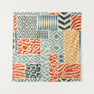 Seamless patchwork pattern. A collection of hand-d Tapestry