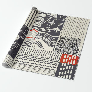 Seamless patchwork pattern from abstract doodles. wrapping paper
