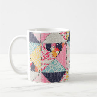 Seamless Patchwork style pattern. Coffee Mug