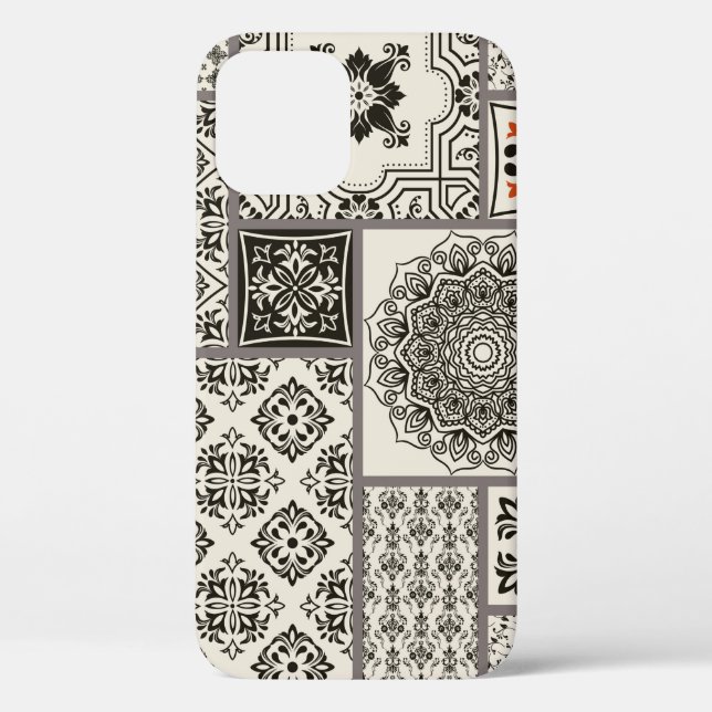 Seamless patchwork tile with Islam, Arabic, Indian Case-Mate iPhone Case (Back)